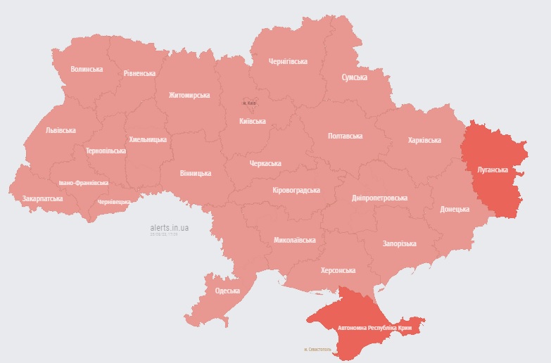 В Украине объявили воздушную тревогу из-за взлета МиГ-31К (отбой)